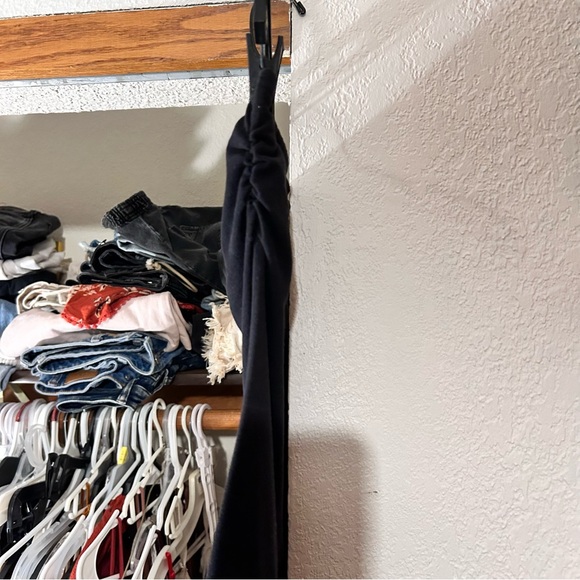 y2k black strapless bandeau top - Picture 2 of 5